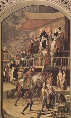 Court of Inquisition chaired by St Dominic (mk08)